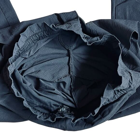 Athleta Women’s Sz 6 Black Trekkie Pant Paper Bag Waist Pull On Ankle - Picture 10 of 11